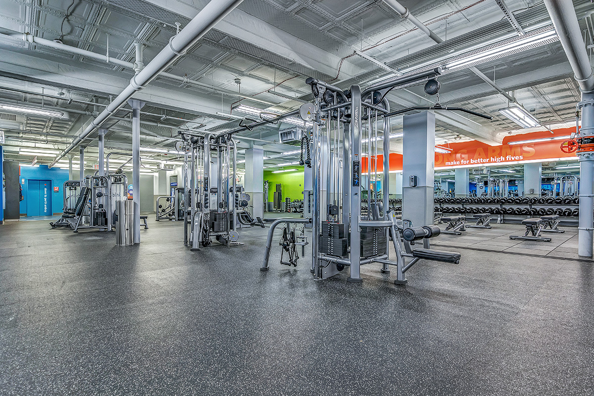 Cardio and strength equipment at Blink Fitness Perth Amboy, NJ
