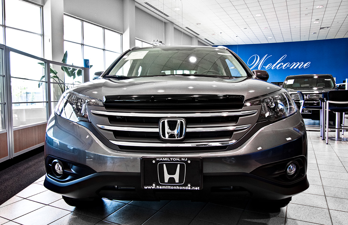Featured Honda SUV on the showroom floor at Hamilton Honda in Hamilton, NJ